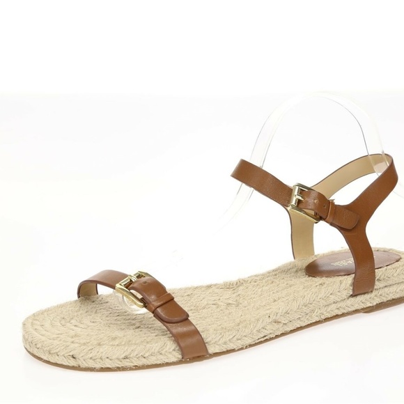 Michael Kors Shoes - Michael Kors Leather Espadrille Sandals Sz 8